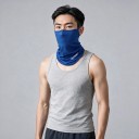 Maschera per il viso e sciarpa per il collo con elastici per le orecchie e tessuto perforato per ciclismo e escursionismo taglia universale 7
