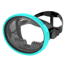 Maschera subacquea ovale 16,3 x 13,5 cm Vetro temperato Guarnizione in silicone Maschera per occhi e naso per snorkeling e avventure 7