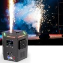 Mașină de scântei reci fântână 700 W RGB LED efect DMX și telecomandă Înălțime 2-5,5 m rezervor 200 g Negru Pentru scenă petreceri și show-uri 2