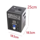 Mașină de scântei reci fântână rece 750 W control DMX și telecomandă wireless 18,4 x 18,4 x 25 cm Negru Pentru nunți, scene și petreceri 3