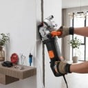 Mașină de tăiat canale în perete 4800 W 5000 rpm Disc de 133 mm și 5 discuri Tăietoare de beton și cărămidă cu pompă de apă Negru-portocalie Pentru electricieni 4