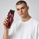 Mașină de tuns profesională cu motor rotativ 7500 rpm 5 setări ale lamei Baterie 2000 mAh Ecran LED ABS Tuns pentru bărbați 9