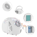 Mașină electrică de făcut bule cu efect de lumină 10 orificii 15,4 x 8,9 x 10,9 cm pentru 4x baterii AA pentru petreceri, aniversări și spectacole în aer liber 4