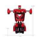 Mașină robot 2 în 1 cu telecomandă Transformare în robot și în timpul conducerii Rezistentă la impacturi Lumini LED Rază de acțiune 10 m Lungimea 4