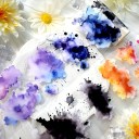 Maskerende plakband aquarel 8 x 200 cm Inktvlekken in verschillende kleuren Decoratief schilderstape voor DIY creatie en decoratie 1