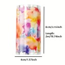 Maskovacia lepiaca páska akvarel 8 x 200 cm Atramentové škvrny v rôznych farbách Dekoratívna maliarska páska pre DIY tvorbu a zdobenie 3