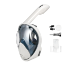 Masque de plongée intégral L/XL avec support pour caméra d'action, valve d'air, bouchons d'oreilles et tuba de 25,8 cm 3