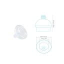 Masque en silicone pour chiens et chats protecteur 65 mm de diamètre extérieur 39 mm de diamètre intérieur transparent usage vétérinaire 2