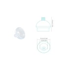 Masque en silicone pour chiens et chats protection 51 mm diamètre extérieur 31 mm diamètre intérieur transparent usage vétérinaire 2