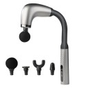 Massagepistool met lange handgreep, 6 snelheidsinstellingen, 4 massagekoppen, USB-opladen, stille werking voor effectieve verlichting van spanning 2