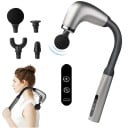 Massagepistool met lange handgreep, 6 snelheidsinstellingen, 4 massagekoppen, USB-opladen, stille werking voor effectieve verlichting 3
