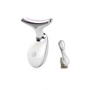 Massager med rød lysterapi Multifunktionel massageenhed Højfrekvent vibration 3 tilstande Rød blå grøn lys USB-opladning 1