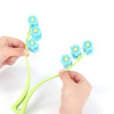 Massagetool voor gezicht, handen en voeten Anti-rimpelmassageroller Bloemvormige massagerollers voor gezichtsafslanking 22 x 6 cm 2
