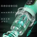 Masturbador con rotación, succión, lamido, vibración y movimiento, pantalla LED, resistente al agua, carga USB, embalaje discreto. 4