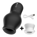 Masturbador con succión y vibración 17,8x7,7 cm con inserto extraíble, 7 modos de succión, 7 modos de vibración, resistente al agua, carga USB, embalaje discreto 2