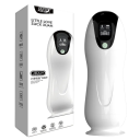 Masturbador masculino 21,5 cm control de voz interactivo modos de vibración y succión Pantalla LED multifrecuencia Carga USB embalaje discreto 1