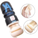 Masturbador masculino con boca artificial y aceite lubricante 60 ml diseño realista impermeable inserto extraíble efecto vacío estuche de plástico ergonómico embalaje discreto 6