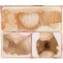 Masturbador masculino con vagina artificial y aceite lubricante 60 ml diseño realista impermeable inserto extraíble efecto vacío caja de plástico ergonómica embalaje discreto 7
