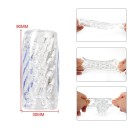 Masturbador masculino de silicona de 9 x 3 cm con interior realista, embalaje discreto. 3