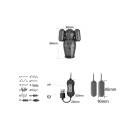 Masturbador masculino vibratório em silicone com 20 modos de vibração e controlo USB 10,4x5,2 cm embalagem discreta 2