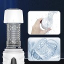 Masturbador multifuncional com modos rotativos e móveis, base removível e ventosa, carregamento USB, embalagem discreta 2