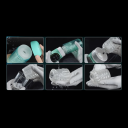 Masturbador succionador y móvil con rodillo de silicona dentado, cabezal extraíble y embalaje discreto. 2