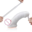 Masturbateur élastique pour hommes en forme de manchon 15x4 cm avec ouverture latérale réaliste en forme de vagin, matériau flexible, emballage 4