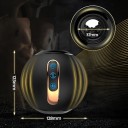 Masturbateur vibrant en forme de boule avec un trou au milieu, 10 modes de vibration, diamètre 12,5 cm, emballage discret 3