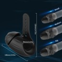 Masturbateur vibrant pour gland avec ceinture réglable 16x4 cm contrôle via application mobile emballage discret 3