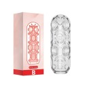 Masturbationstasse aus Gummi für Männer, realistische Simulation einer künstlichen Vagina mit Rillen, weiches, flexibles Material, pflegeleicht, diskrete Verpackung 1