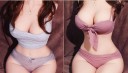 Masturbator masculin in forma de trunchi subtire de femeie cu sani si fund mari, inaltime 21 cm, ambalaj discret 2