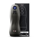 Masturbator negru cu inserție detașabilă, încălzire și răcire, afișaj LED 23,3x8,5 cm, ambalaj discret 2