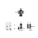 Masturbatore maschile vibrante in silicone con 20 modalità di vibrazione e controllo USB 7x4,6 cm confezione discreta 2