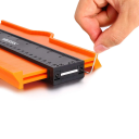 Măsurătoare de contur 25,4 cm Șablon de profil din plastic pentru măsurarea formelor Riglă de copiere pentru contururi Pentru lemn, plăci, podele și bricolaj 2