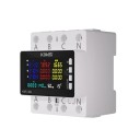 Măsurător de energie și protecție rețea AC 85–290 V 80 A 3 faze 4 conductoare pentru șină DIN KWS-306 fără Wi-Fi Protecție la supratensiune Subtensiune Supratensiune 2