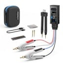 Măsurător LCR digital cu pensetă 2 în 1 și tester ESR cu cleme Kelvin, 100 kHz, display 1,47", USB-C, negru, pentru componente SMD și prin cablu 3