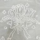 Măsuță de broderie vintage din dantelă 60 x 60 cm Alb Decor elegant pentru masă Lucrat manual Stil vintage Textile pentru interior 2