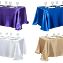 Măsuță de satin uni 145 x 275 cm Măsuță lucioasă și netedă pentru mese lungi Decorațiune festivă pentru nunți și petreceri Culori diverse 2