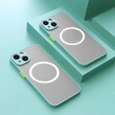 Mat beskyttende cover med MagSafe-understøttelse til iPhone 15 Plus 13