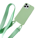 Mat silikonecover med rem til iPhone 15 Pro Max 11