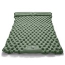 Materassino gonfiabile per 2 persone con pompa integrata 200 × 120 × 5 cm nylon cuscino integrato 17 cm leggero 1,2 kg per campeggio 7