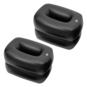 Materasso gonfiabile per auto 170 x 120 cm Nero PVC + rivestimento in velluto Con pompa e cuscini Materasso da viaggio con tappetino e sacco di stoccaggio 5