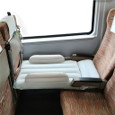 Materasso gonfiabile per bambini 95 x 48 cm PVC Design ergonomico Cintura regolabile Blocco laterale doppio 10 cm Lettino da viaggio per auto e aereo 7