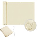 Material de umbrire impermeabil 75 × 600 cm prelată de protecție pentru balcon, terasă și umbrire exterioară 1