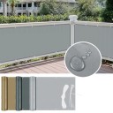 Material de umbrire impermeabil 75 × 600 cm prelată de protecție pentru balcon, terasă și umbrire exterioară 2