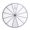 Mathematical Aids for Fractions 12 pcs 6