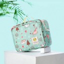 Matkakäyttöön tarkoitettu vaipparengas kosteiden pyyhkeiden taskulla Vedenpitävä polyesterinen vaippapussi kahvalla 23 x 10 x 18 cm 3