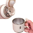 Matkatermos tee-suodattimella 600 ml 8 × 23 cm ruostumatonta terästä SUS304 kannettava tee- ja kuumajuomapullo töihin, kouluun 6