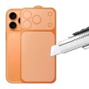 Matná hydrogelová ochranná fólie na zadní stranu telefonu pro iPhone 17 Pro Max s ochranou objektivu fotoaparátu, sada 2 kusy 2
