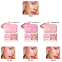 Matná voděodolná tvářenka 8,2 x 5 cm Vysoce pigmentovaná ružová paletka Hedvábná máslová textura Odolná proti potu Tvářenka aj na oči 2